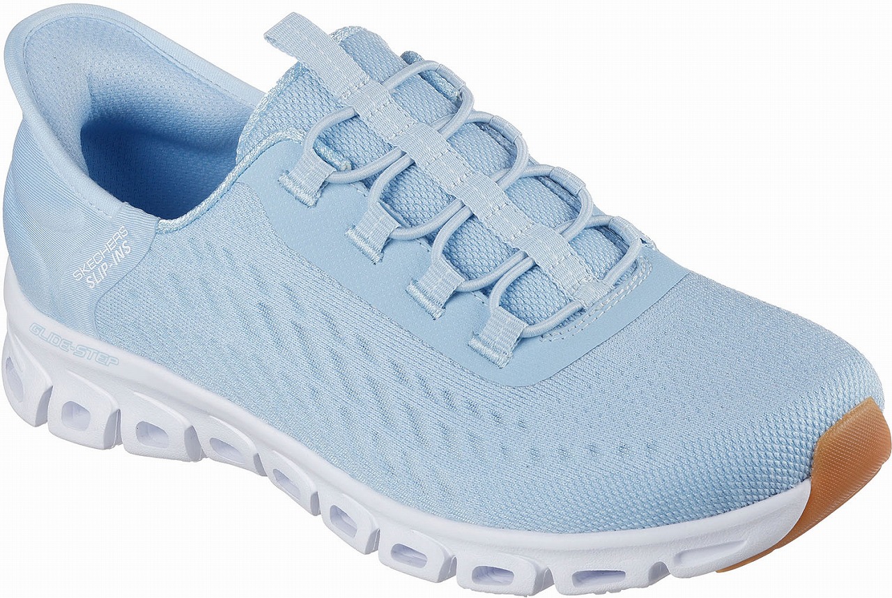 スケッチャーズ SKC-104574-LTBL-24.0 レディース スニーカー スリップインズ グライドステップ トランクウィリティ（ライトブルー・サイズ：24.0cm） SKC104574LTB
