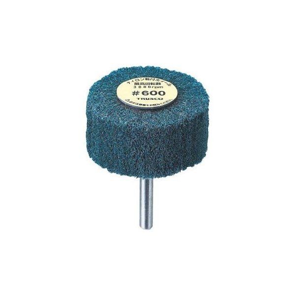 TRUSCO UFN525-600 ナイロン軸付ホイール 外径50×厚み25×軸6 600 (5個入) メーカー直送