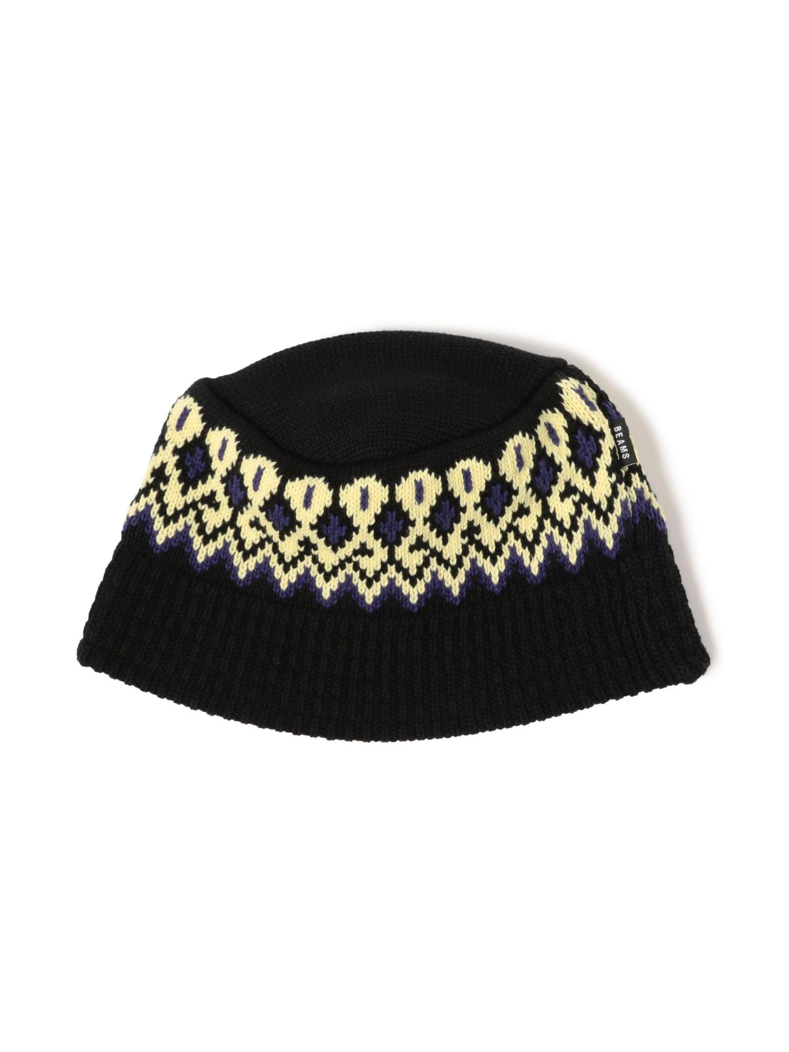 [ビームス] 帽子 ジャカード ニット バケットハット メンズ 11411764428