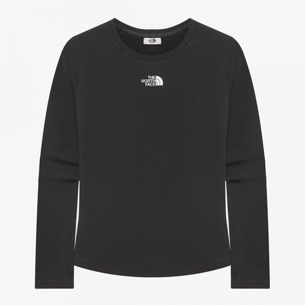 ノースフェイス レディースデルフィ長袖ラウンドTシャツ BLACK NT7TR30K