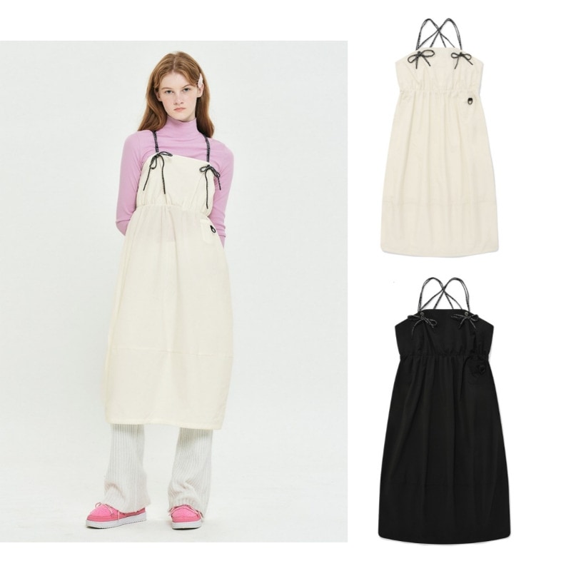 OUTDOOR BALLOON WOVEN DRESS ワンピース