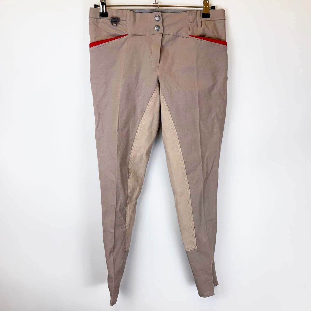 【中古・未使用品】ELT Amiga キュロット パンツ フルシート 40 Sahara サハラ 3205418 レディース 乗馬ズボン 馬術