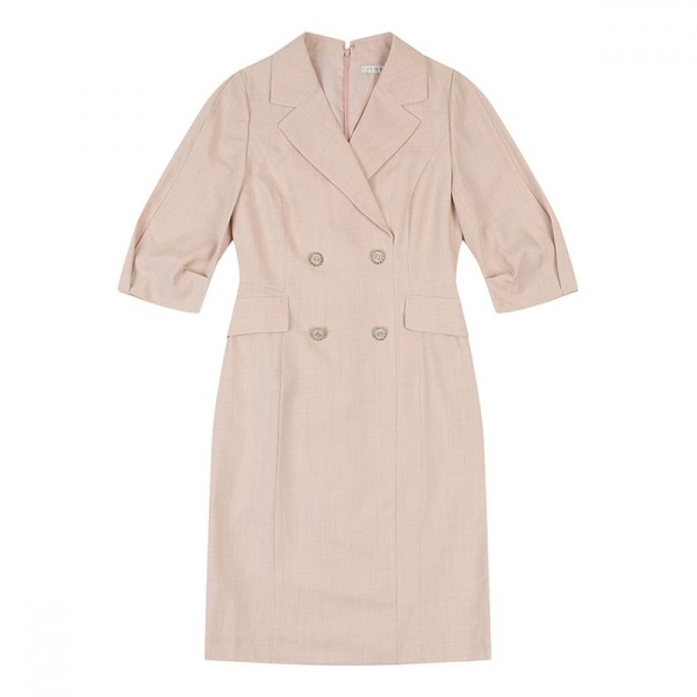 (ミスセンス) ダブルボタンカラードレス_MB33OPM103Z