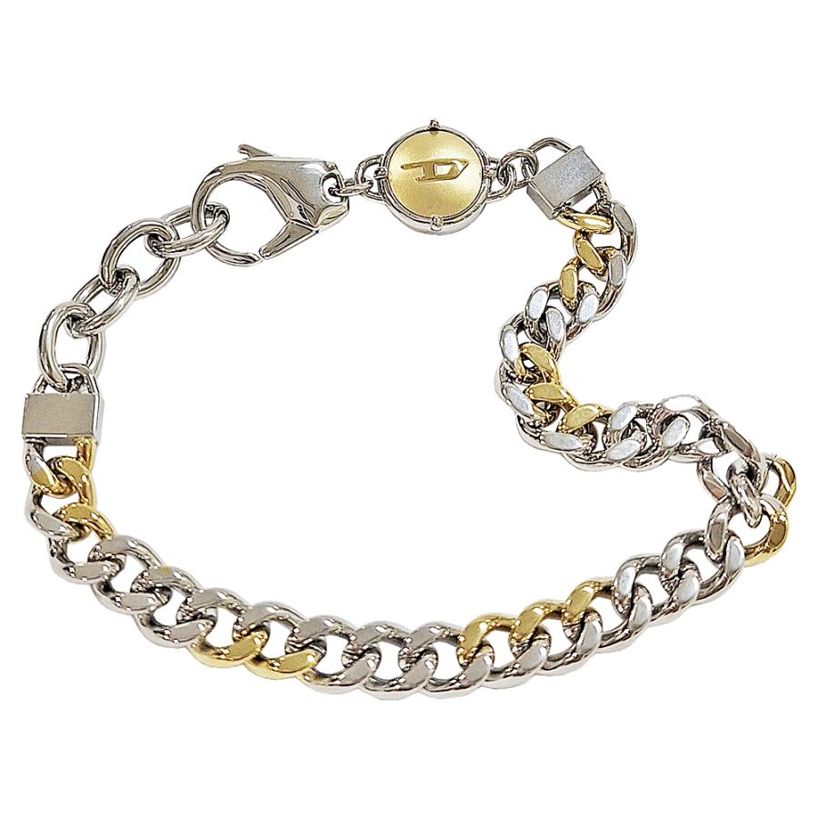 DIE メンズ ブレスレット DX1354931 喜平チェーン コンビ 新品