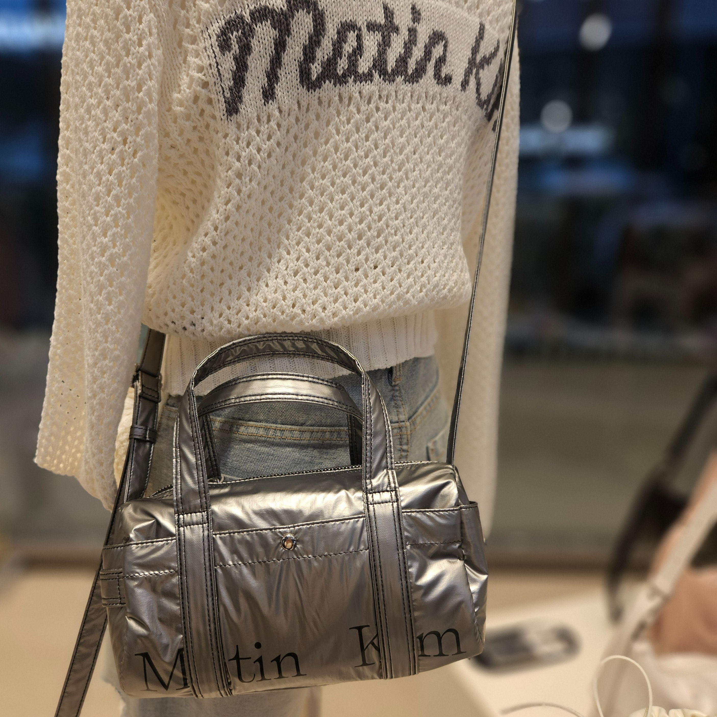 [正規品・即日発送] MATIN グロッシーロゴ スポーティー ミニダッフルバッグ