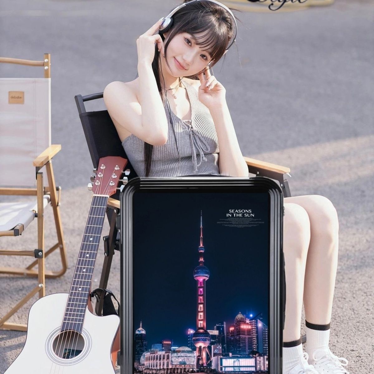 2024新しいインターネットセレブラゲッジレディーストロリーケースユニバーサルホイールトラベルバッグメンズ見栄えの良いプリントボックス学生パスワードボックス