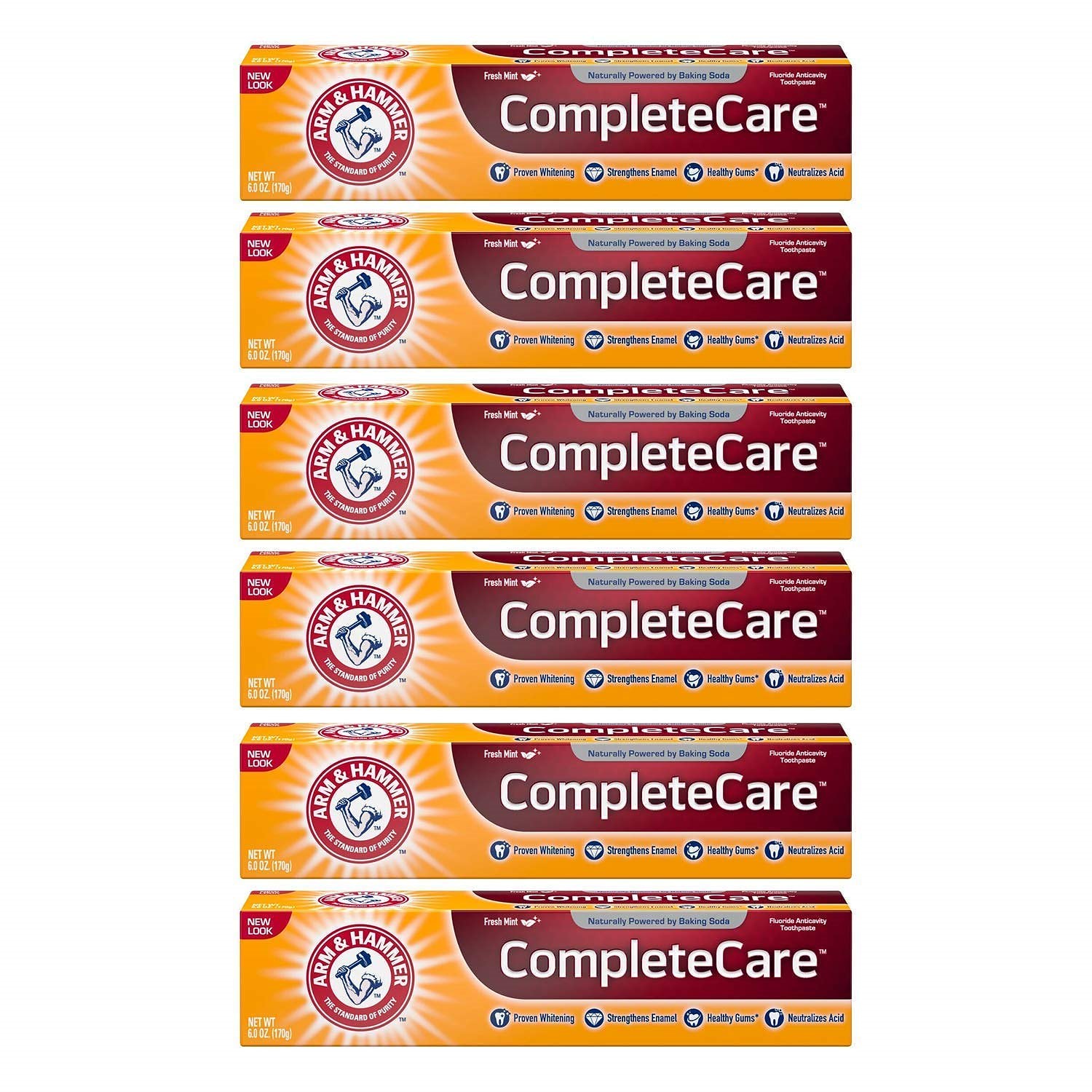 ARM HAMMER Complete Care フッ化物虫歯磨き粉フレッシュミント 6 オズ (パ