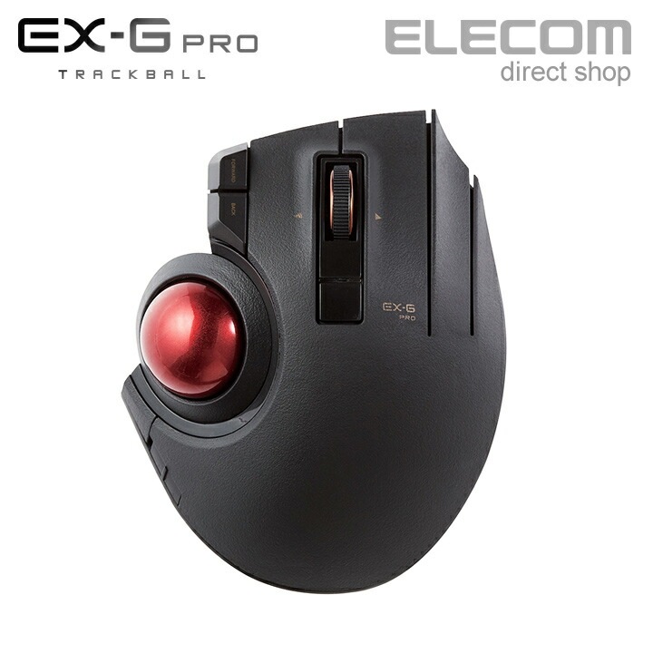 トラックボールマウス/親指/8ボタン/有線/無線/Bluetooth/ブラック M-XPT1MRBK