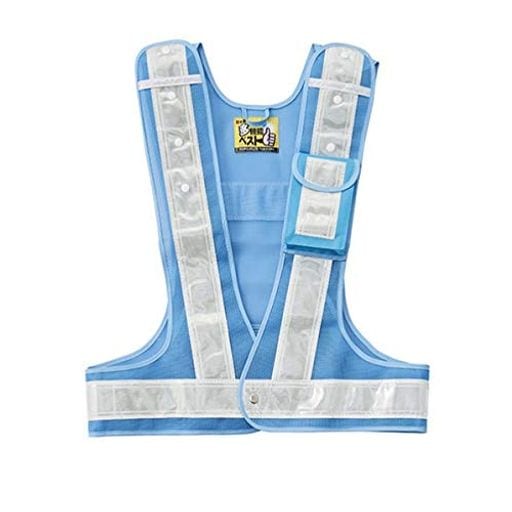 緑十字 多機能セーフティベスト 青/白反射 多機能ベスト(青/白) フリーサイズ ポケット4箇所付