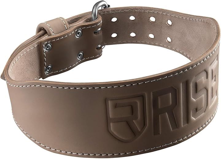 ライズトレーニングベルト 筋トレ パワー リフティング オールドスクール レザー( natural, L)