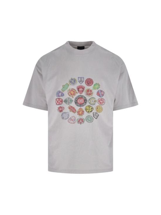 BALENCIAGA Men T-Shirts 764235 TTVH49012 White