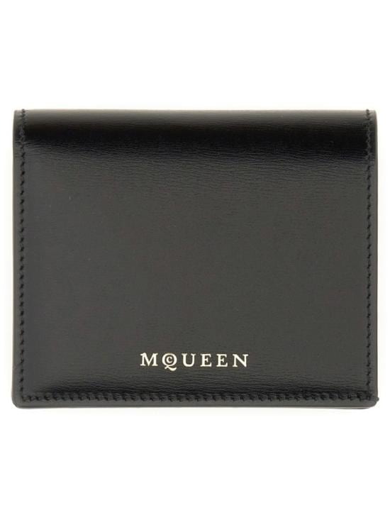 ALEXANDER MCQUEEN Women Wallet 836557 1MAAF1000 Black