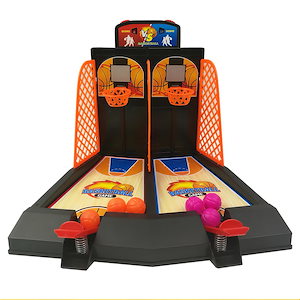 デスクトップバスケットボールゲームおもちゃ2プレーヤーテーブルアーケードゲームフィンガーボールコートインテリジェントエミュレーションシューティング子供向けギフト