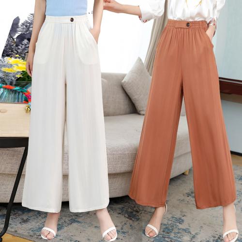 ワイドパンツ レディース ボトムス 春夏 薄手 ストレート ハイウエスト ドレープ シンプル きれいめ カジュアル 大きいサイズ 白 黒 緑