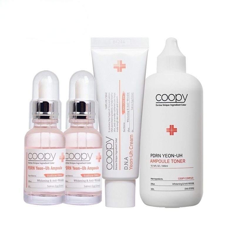 クーピーPDRNサーモンアンプル30ml 2個+DNAサーモンクリーム50ml 1個+PDRNサーモンアンプルトナー300ml 1個
