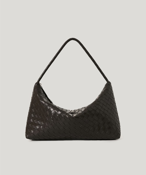 【OVHEE】 Arden Weaving Hobo Bag_Dark Brown ショルダーバッグ 正規品