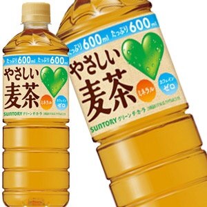 45営業日以内に出荷サントリー GREENDA-KA-RA グリーンダカラ やさしい麦茶 600mlPET48本［24本2箱］［賞味期限：2ヶ月以上］[送料無料]