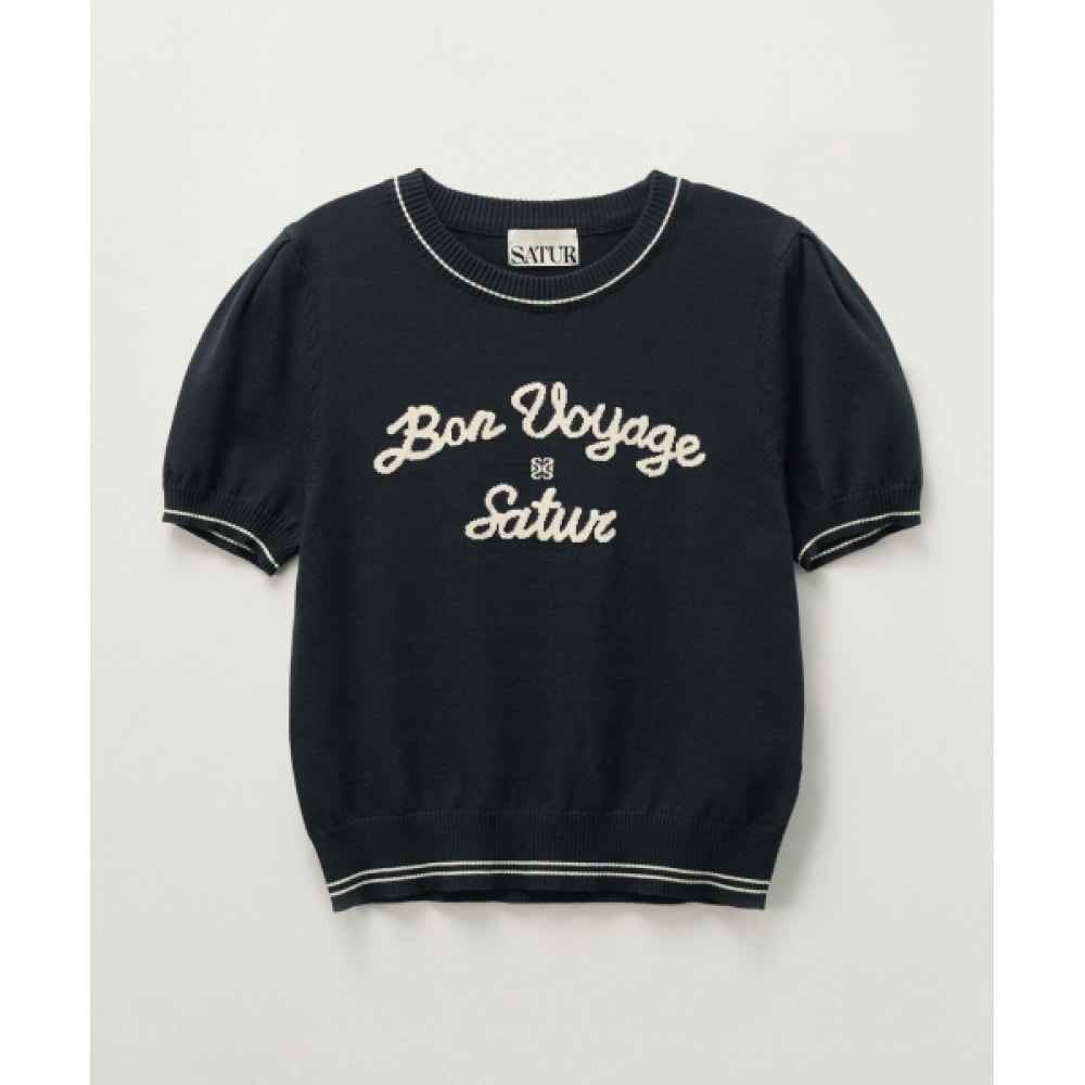 SATUR (W) ボヤージュ パフニット ネイビー