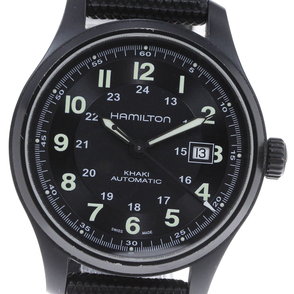 ハミルトン HAMILTON H705750 カーキ フィールド 自動巻き メンズ 箱・保証書付き_850295【中古】