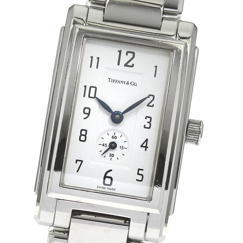 ティファニー TIFFANY&Co. グランド レクタンギュラー スモールセコンド クォーツ メンズ _821868【中古】