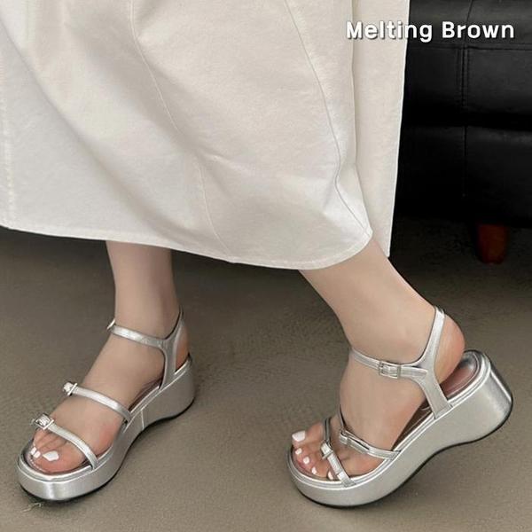 女性 夏 厚底 ストラップ サンダル RM82