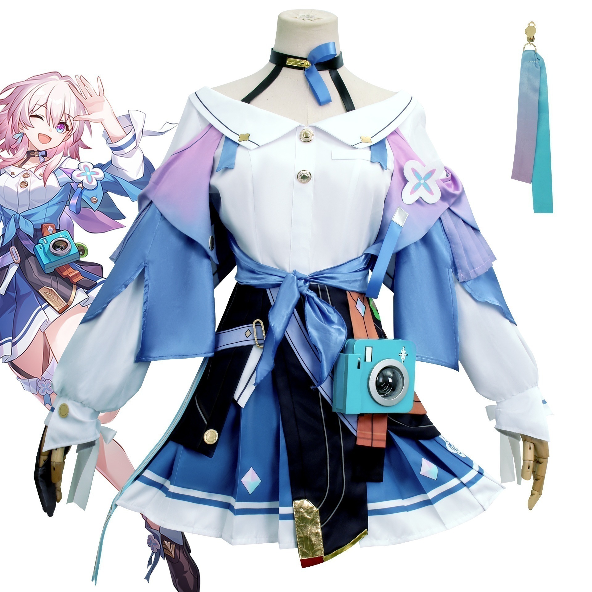 崩壊星穹鉄道cos服三月七コスプレゲームアニメコスプレ服少女スーツ