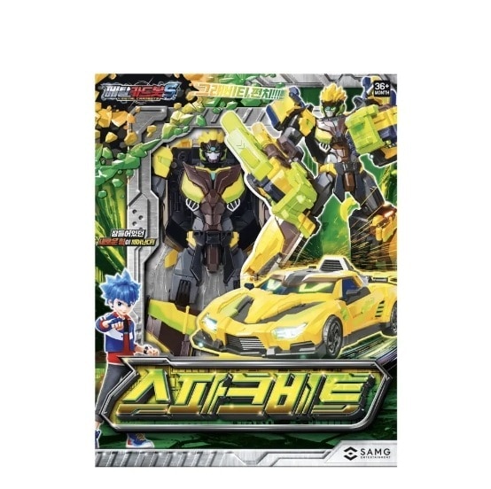 メタルカードボット S/シーズン2/スパークビット スパークビット/レーシングカー·ストックカー·ロボット三種自動車合体/変身ロボット/韓国ロボット/フィギュア/ブルーカプトリニティ/ブルーカプ·トリ