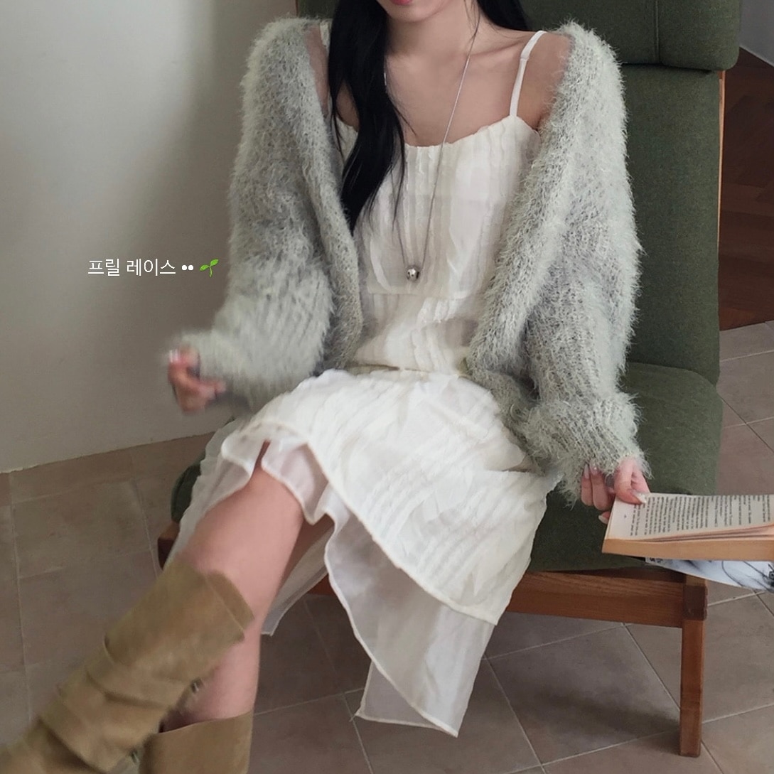 ポップコーン レイヤード キャミソール ワンピース - ops 5,413円