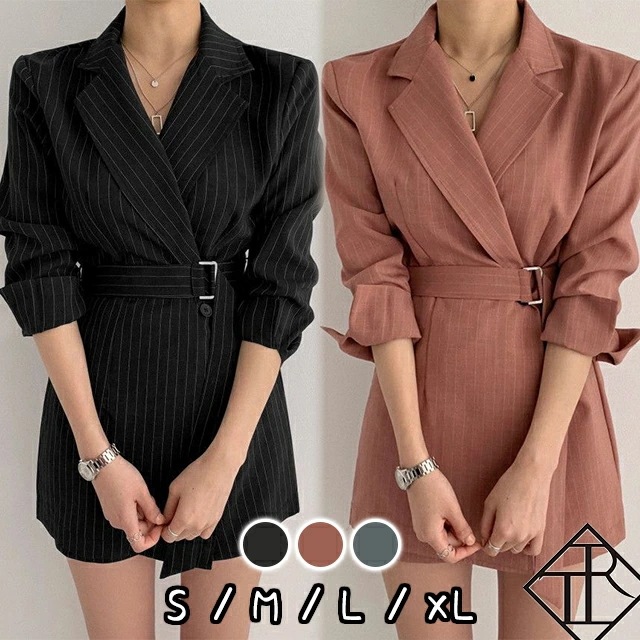 ２点で13o円OFF！【即納】セットアップ レディース カジュアル 上下セット 長袖 スーツ フォーマル シングルブレスト ハイウエスト Hタイプ キレイめ ナチュラル お洒落 可愛い SNS映え 新