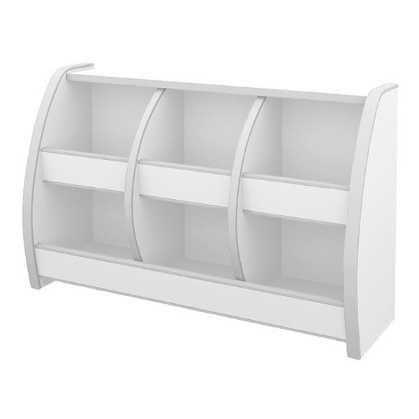 子供用 おもちゃ箱/玩具収納 (幅95.5cm ホワイト) 日本製 高耐久性 知育家具 EVAキッズシリーズ おもちゃばこ (完成品)