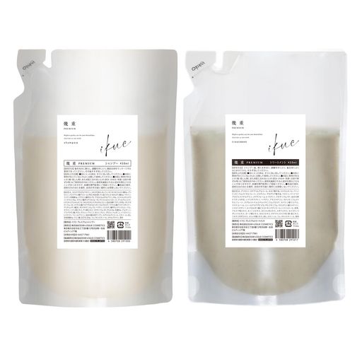 幾重 プレミアム シャンプー&トリートメント 450ml 詰め替え セット シトラス&ハーブ サロン帰りの手触りをずっと ノンシリコン ダメージ補修 保湿 ボタニカルの香り 日本製