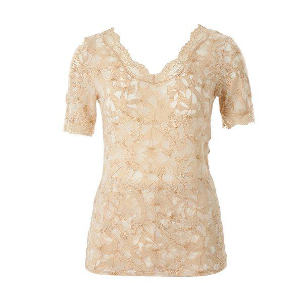 モダールバーンアウトレース3分袖トップス 女性用インナー SK_CA(VLG2473A)