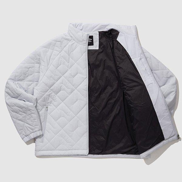 アクティブ レタリング スタンネック キルティング パディング ジャケット UP421SPJO1