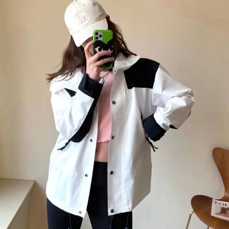 品質いいな新品 マウンテンパーカー ブルゾン レディース 秋 秋服 アウター ウインドブレーカー フード付き ジャケット ビッグシルエット 冬 おしゃれ