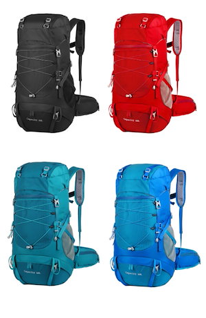 登山バッグ 50L レインカバー付き アウトドア リュックサック ハイキング キャンプ 旅行