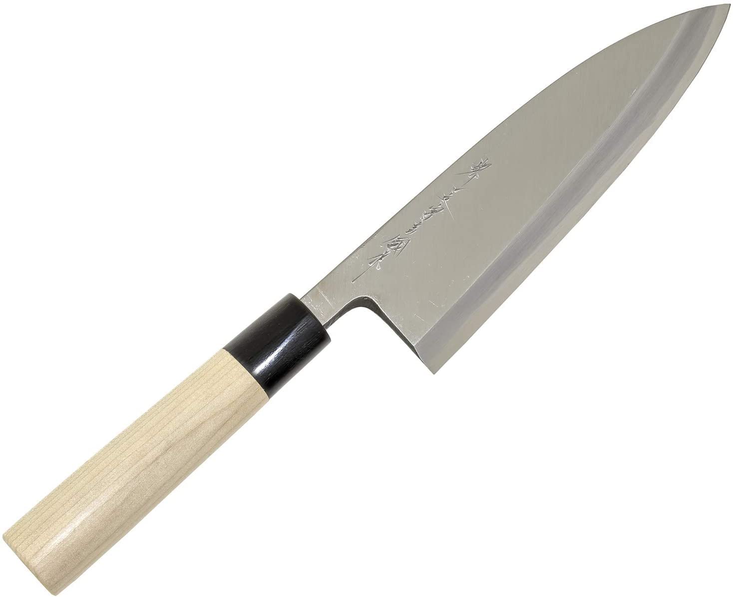 堺一文字吉國 日本製 出刃 包丁 180mm 白二鋼 木柄 堺の包丁 112070