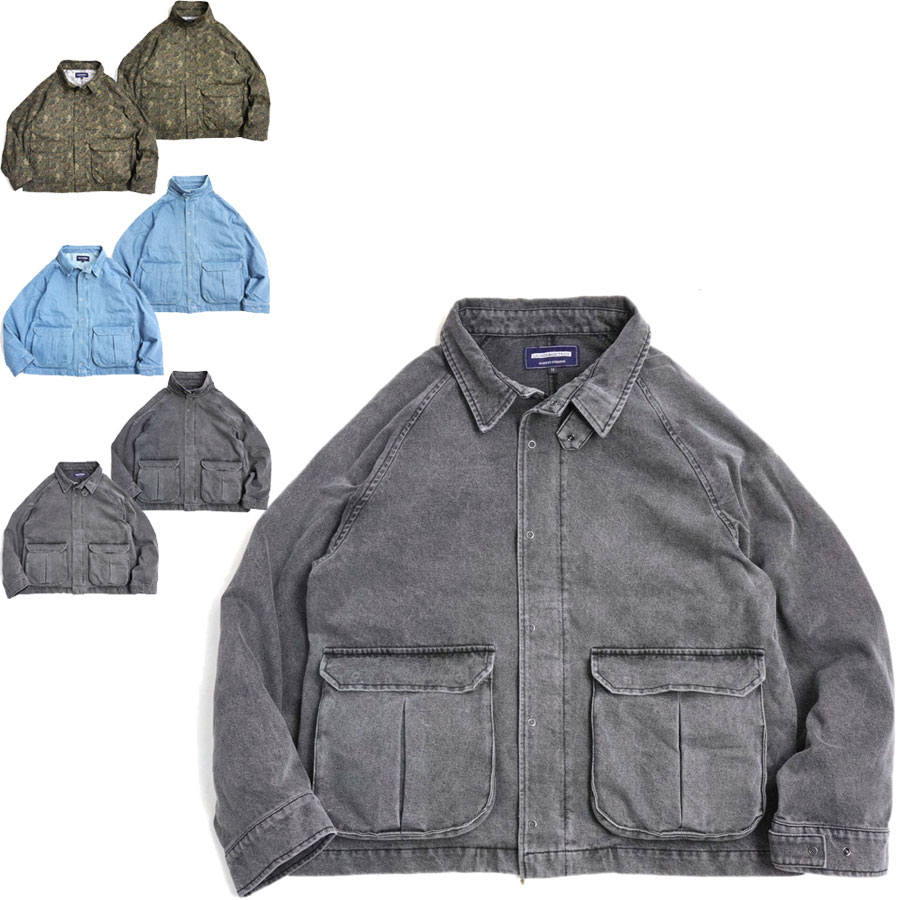 メンズ ジャケットHOODLUM JACKETLAUNCH BASIC TRADE ラウンチベーシックトレード3色 フードラムジャケットウォッシュドデニ