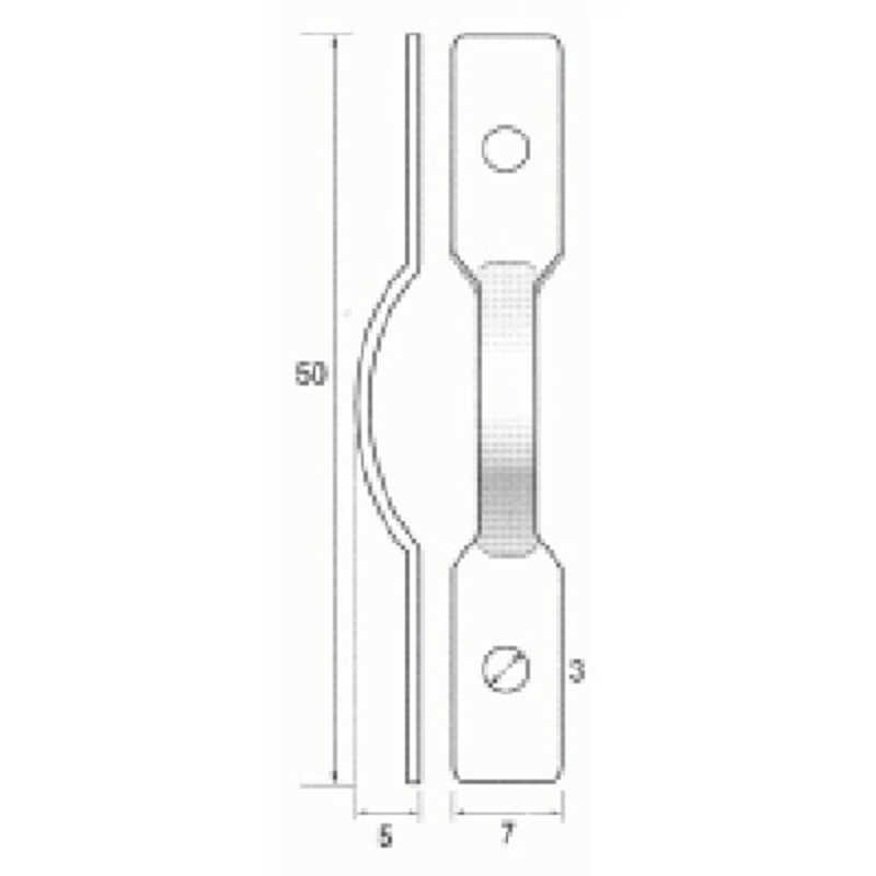 福井金属工芸　ステンレス板吊大2ッ穴丸ひも用 500個入　NO.6230
