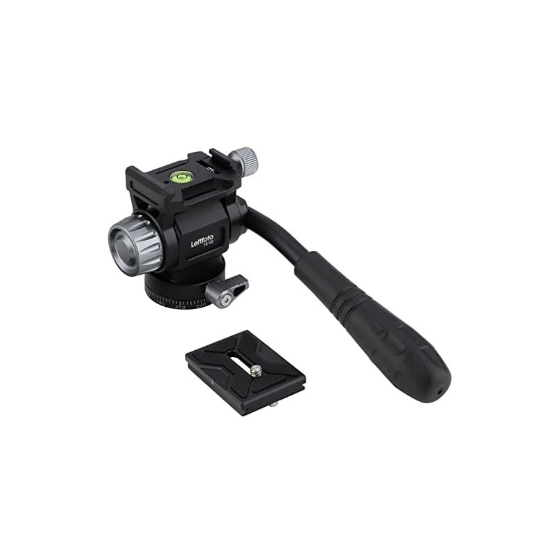 LEFTFOTO ミニ三脚フルードヘッドパン チルトヘッド パノラマボールヘッドとArca Swissクイックリリースプレート付き カメラ三脚 コンパクトビデオスライドレール デジタル一眼レフカメラ用 10,524円