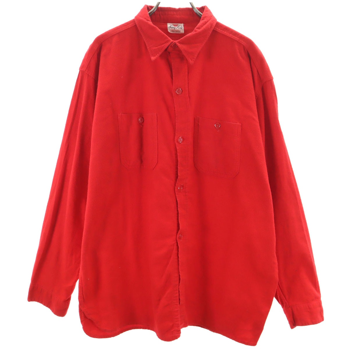 King Kole キングコール 50s 60s ヴィンテージ 長袖 コットン ネルシャツ レッド メンズ 古着