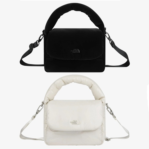 BUBBLY TOTE BAG MINI ショルダーバッグ ハンド 肩掛け 斜め掛け ハンドル レディース ポシェット スクエア 四角 アイボリー 黒 韓国 限定 人気 金具
