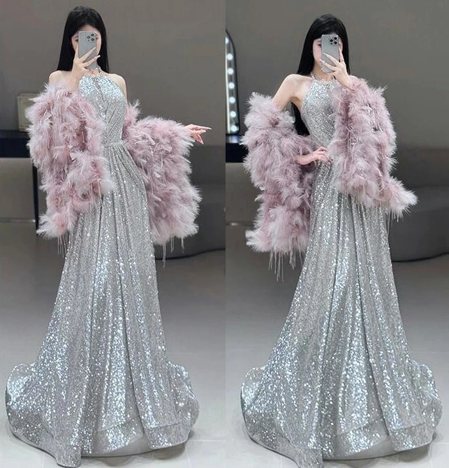 イブイングドレス 披露宴ドレス ロング丈 コンサート 華やか 可愛い パーティードレス 誕生日会 ワンピース ウェディングドレス 女性用 お花嫁ドレス 二次会 演奏会 司会 舞台 フォーマルド