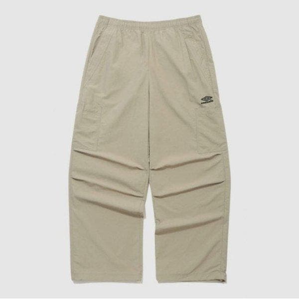 パンツ PQA UQ123CPT23-BEI コットンのような肌触り パラシュートパンツ ベージュ