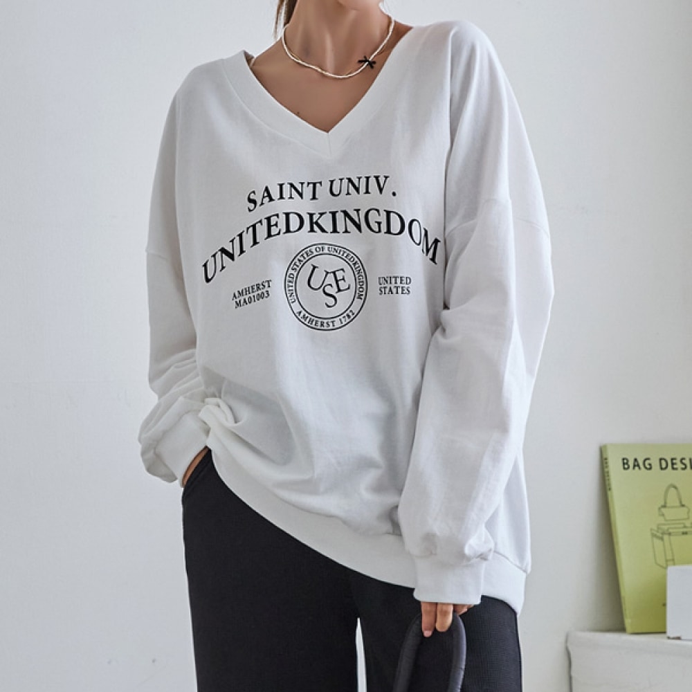 (NAK21) (55~120) フロント&バックリバースチャームスウェットシャツ DM43-T-27