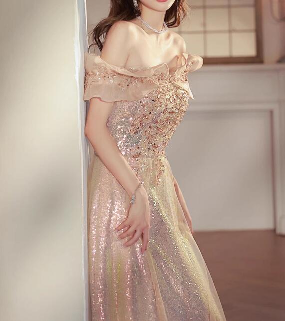 イブニングドレスディナー パーティー 礼服韓国ファッション レディース ワンピース ロングスカート 綺麗感 可愛い結婚式 卒業式 演奏会発表会 成人式LF43