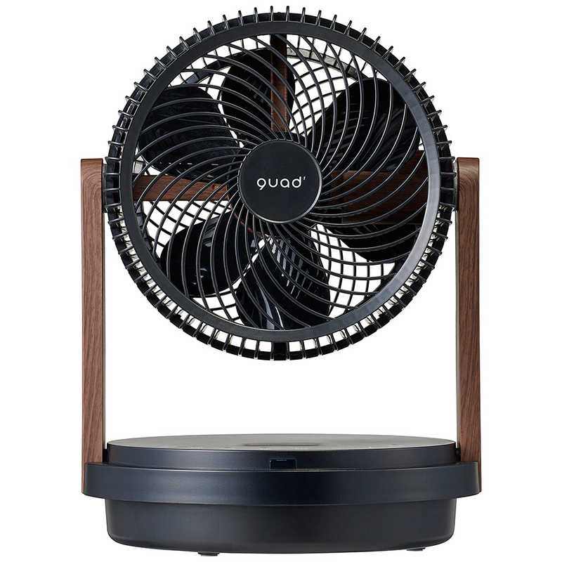 QUADS　ツインブレード3DDCサーキュレーター DUOAIR DC デュオエアDC MOKUME DCモーター搭載 リモコン付き ブラックウッド　QS507BW