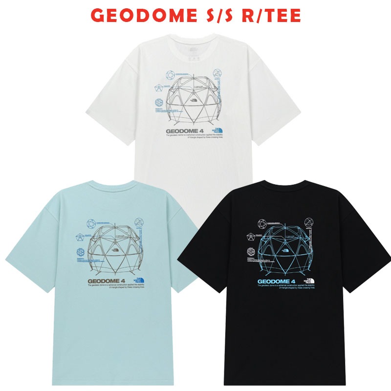 韓国正規品保証 関税負担なしNT7US09J GEODOME S S R TEEイリー 基本 着装 男子 女子 人気 韓国 ファッション 男女共用 アウトドア