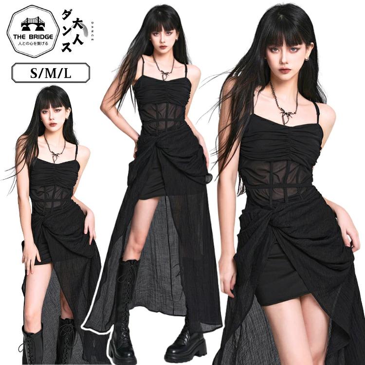 新作ハロウィングッズ ステージ衣装 レディースダンス衣装 ブラック サブカル系 単品 セクシー ダンス衣装 ハロウィン ロック 原宿風 肩出し パンク ロリータ パーティー レース Y2K 2枚購入で