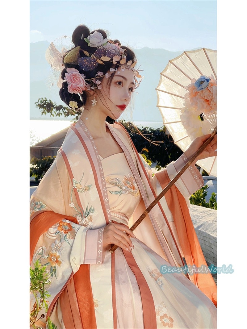 中華服 唐装漢服 漢服ドレス　コスプレ チャイナドレス中国古代衣装 漢服仙女 漢服 チャイナ服 ワンピース コスプレ 中国古代衣装 女性 ロングドレス 刺繍 ス