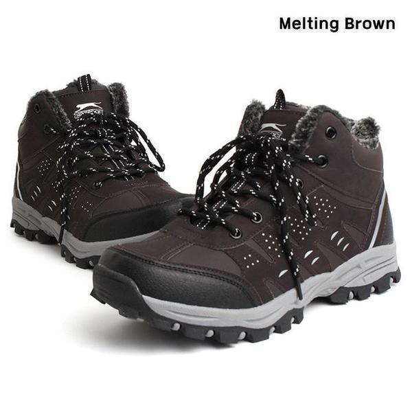 男性用ファーシューズ メンズ 冬用 トレッキングシューズ C23